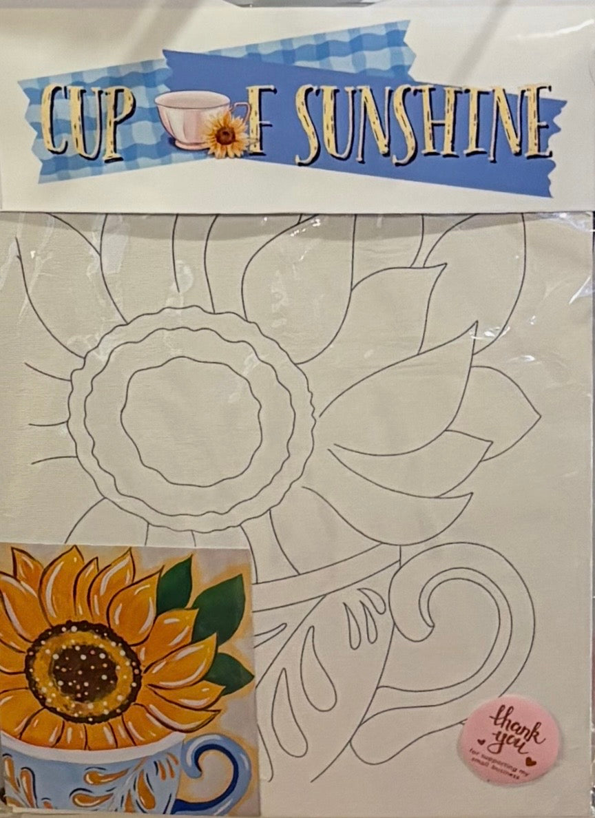 Cup of Sunshine 9x12 Canvas