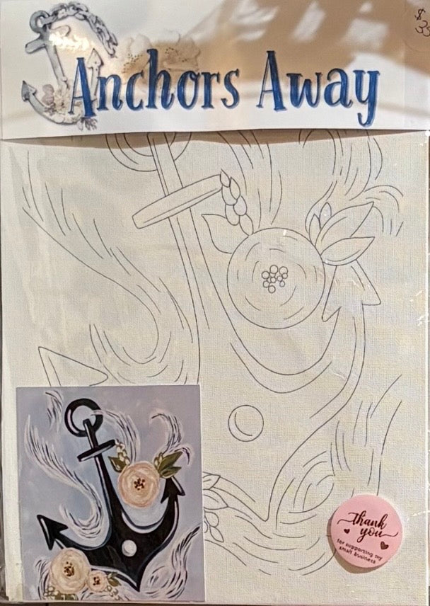 Anchors Away 9x12 Canvas DIY