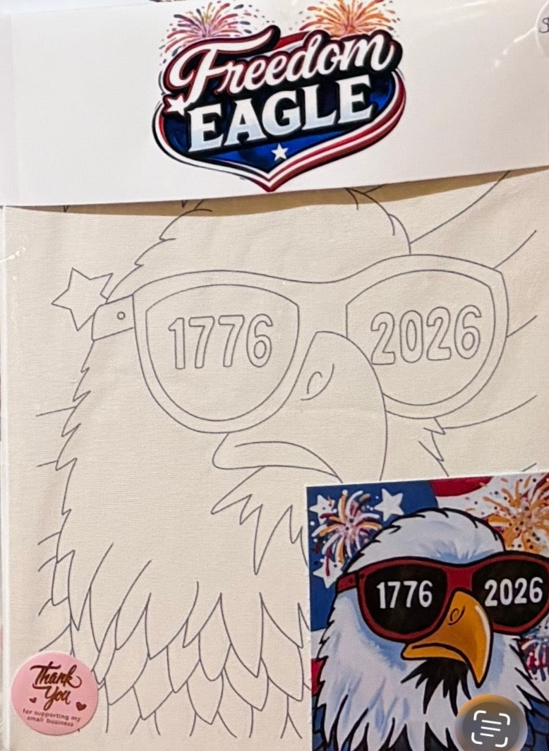 Freedom Eagle 9x12 Canvas