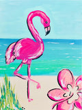 Fab Flamingo 9x12 canvas