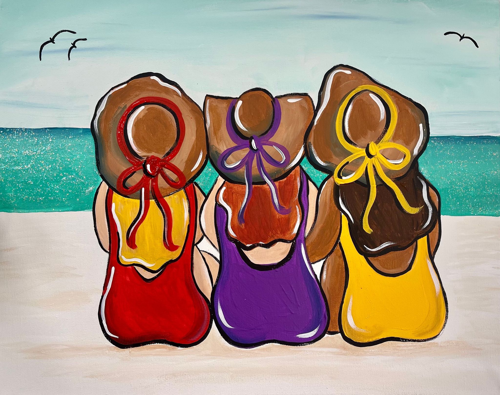 Girls Trip 9x12 Canvas