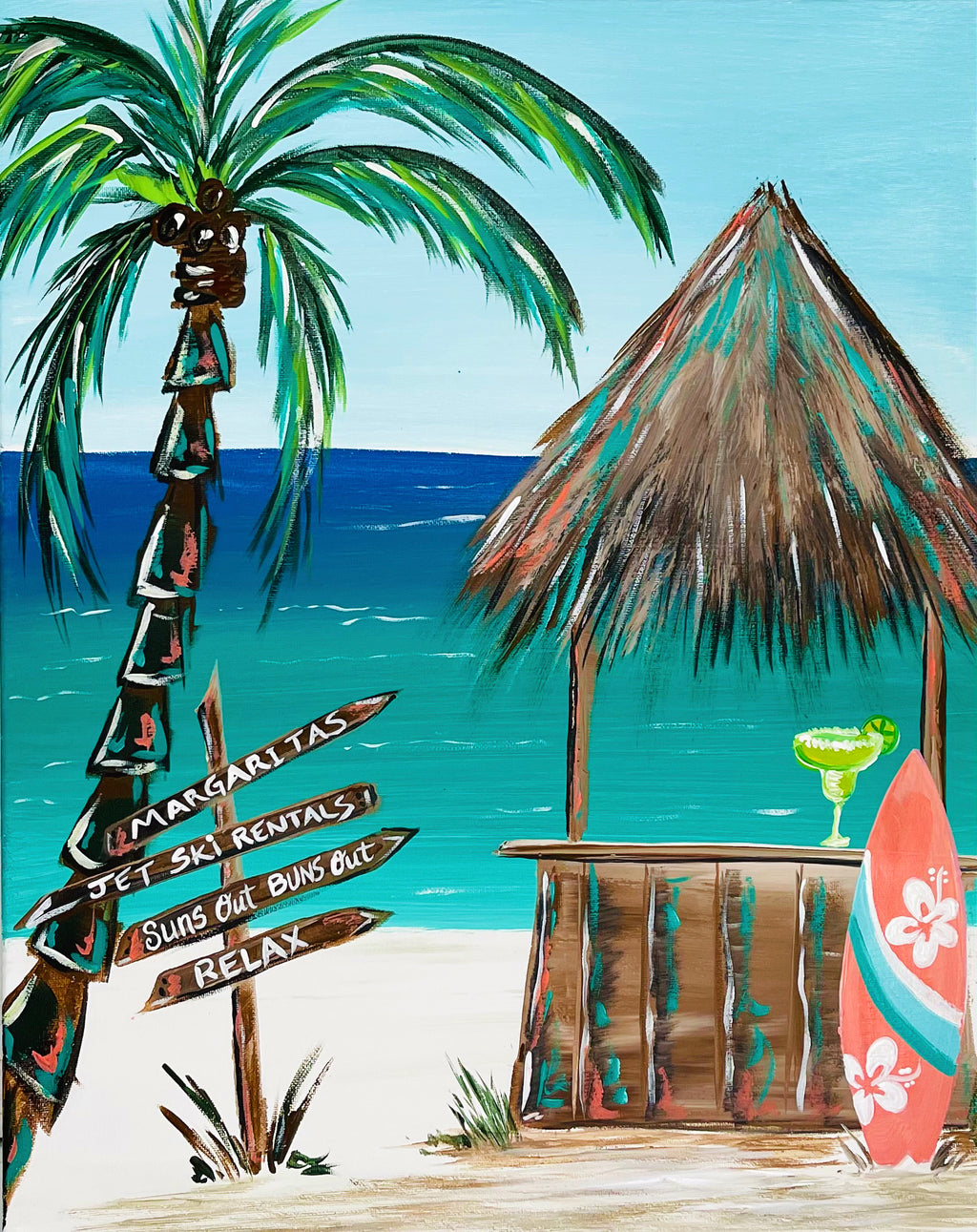 Summer Paradise 9x12 Canvas