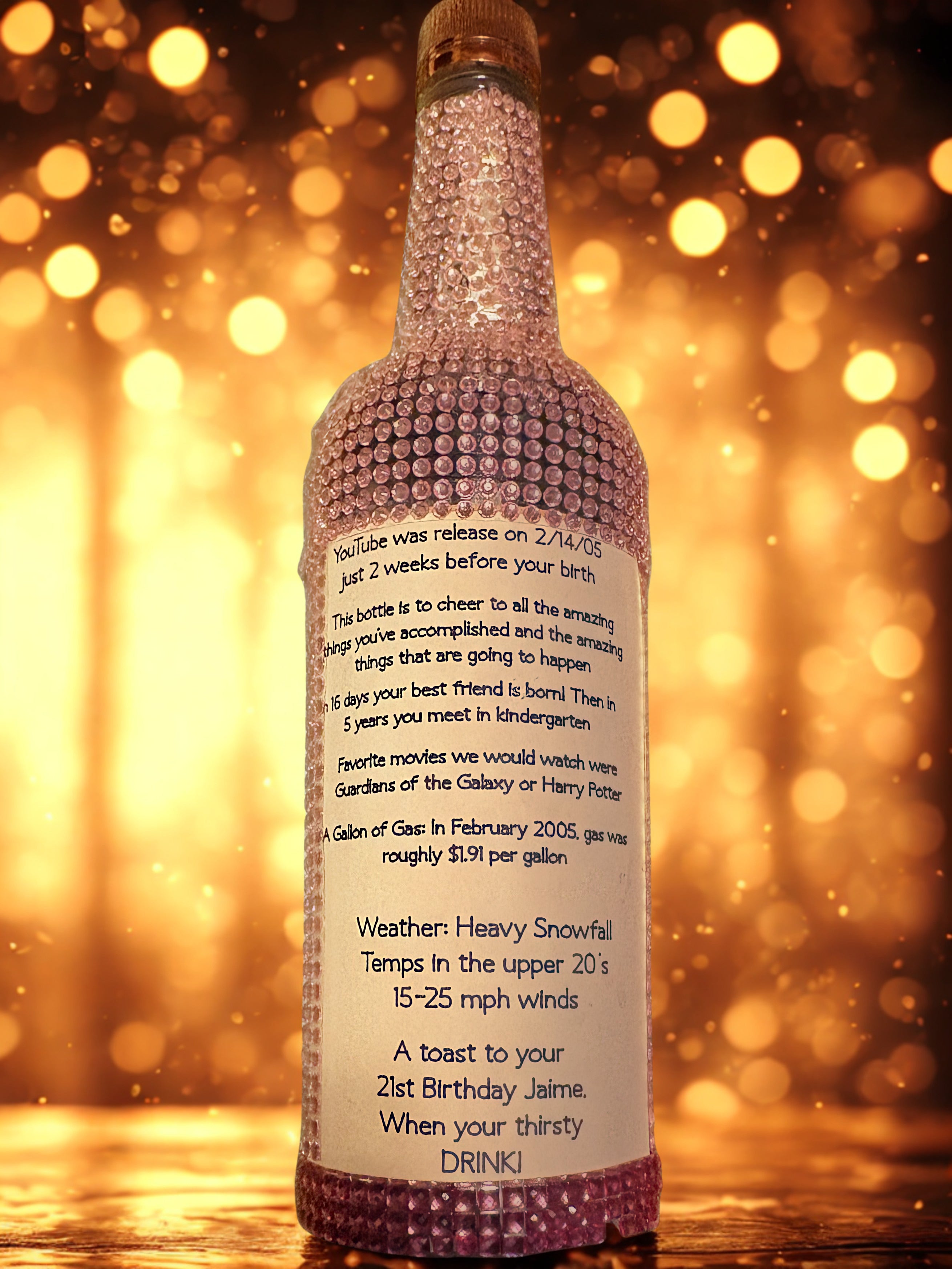 21st Celebration Bottle